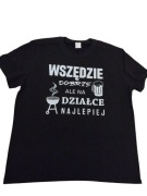 Śmieszna koszulka męska z nadrukiem napisami działka śmieszny XL
