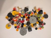 LEGO mix elementy okrągłe briki koliste półpłytki