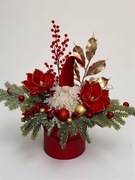 Wielki flowerbox z ślicznym skrzatem , świetny prezent , fajna dekoracja