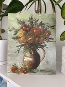 Obraz olejny “aksamitki”