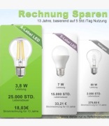 5 sztuk Żarówka LED klasy energetycznej A, 3,8 W, 806 lm, 3000 K