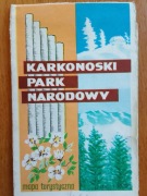 Karkonoski Park Narodowy mapa turystyczna PPWK 1985 r.