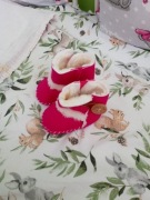 Lekkie kozaczki dziewczęce ocieplane buciki niechodki na jesień roz. 18/19