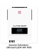 Inwerter hybrydowy Off-Grid 8,2kW 48V WiFi Nowy OKAZJA!