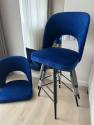 Hoker barowe hokery wys 50 cm magic velvet gwarancja Ikea brw  