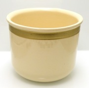 Doniczka osłonka ceramiczna beżowa 11,5x14 cm 