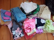 mega paka ubranek ubranka dla dziewczynki 0-3-6-9mies 62 68 74 80cm