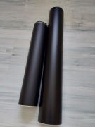 Folia samoprzylepna czarna matowa. Wyprzedaż - różne długości. Niska cena.