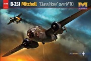 HK Models 1/32 B-25J Mitchell "Glass Nose" + Yahu i Maski