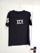 Czarna sportowa bluzka czarny t-shirt z krótkim rękawem Topshop 34XS