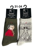 Skarpetki dziecięce ART SOX 31-34 zestaw na święta prezent