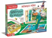 Gra planszowa CLEMENTONI Mówiące pióro 500 pytań dla malucha 3-5lat