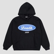 Nowa czarna uniseks bluza z kapturem z nadrukiem Death Black hoodie 2005 M