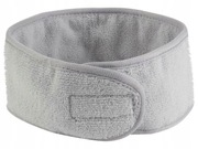 Kosmetyczna opaska ochronna do włosów regulowana na rzep plusz