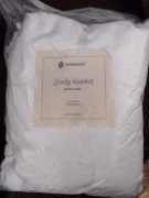 KOC WŁOCHACZ narzuta na łóżko pled MIĘKKI GRUBY CIEPŁY 200x160 cm biały