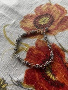 Cienka bransoletka srebrna krzyżyki w stylu Chrome Hearts