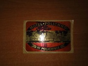 Naklejka Motel Hotel Polichno w Polichnie nieistniejący lata 70 80 PRL