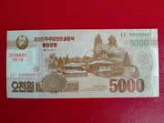 Korea Północna 5000 Won 2013r. P-CS19s UNC 