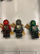 minifigurki LEGO NINJAGO Lloyd, Kai, Cole sezon6 njo209,njo198,njo199