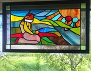 Nad Rzeką - witrażowy pejzaż 