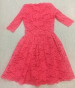 Sukienka rozkloszowana koronkowa r.XS