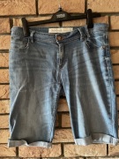 Next S/M rybaczki jeansy niebieskie spodnie jeans capri bawełna