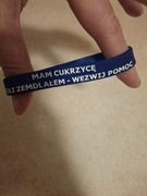 Opaska silikonowa cukrzyka Nowa