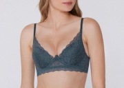 Tezenis biustonosz MALIBU SUPER PUSH UP Granatowy - Grafite Grey 85B