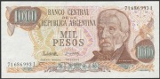 Argentyna 1000 pesos 1976/83 - San Martin - stan bankowy UNC
