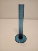 Niebieski wazon szklany 