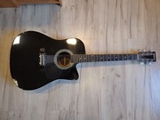 Gitara akustyczna StarSound czarna – metalowe struny, sprawna