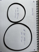 TONETTE paski napędowe magnetofonu szpulowego