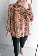 H&M elegancka koszula z długim rękawem zwierzęcy wzór 44