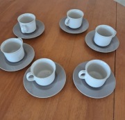 Tułowice zestaw filiżanek z talerzykami 6 szt 