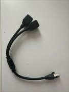 Przedłużacz kabla Ethernet 2 w 1 Doonjiey