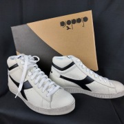 Diadora Game L High Waxed EU44 białe skórzane vintage styl