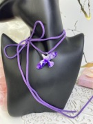 Naszyjnik choker z ptakiem z gliny polimerowej