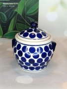 Pojemnik ceramiczny na sypkie z uchwytami  1 litr Z.C.  Bolesławiec