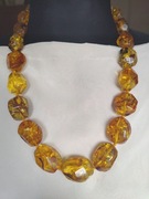 Promocja! Naszyjnik korale nat.bursztyn  baltycki