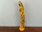 PIĘKNA FIGURKA RZEŹBIONA MOTYW WSCHODNI, AZJATYCKI, POLECAM 