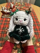 Zajączek maskotka dla dzieci pluszowa nić