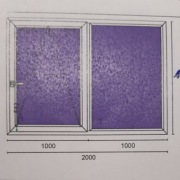 Okno PCV 3 szybowe 2000x1500