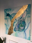 Obraz 100x100cm pearl abstrakcyjny