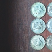 9 x HALF DOLLAR 11,5g,  srebro pr. 400 pakiet! KENNEDY