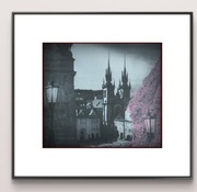 Oryginalny (nie sprzedaję zdjęć) autorski kolaż "Blooming Prague"