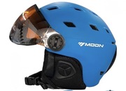 Nowy Kask narciarski z szybką (przyłbicą)