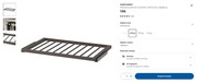 IKEA KOMPLEMENT Wysuwany wieszak na spodnie 100x58 grafit antracyt