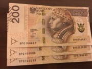 Seria banknotów 200 zł 666 unikatowe kolekcja 