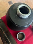 Stara blaszana BAŃKA o pojemności 1litr do przechowywania płynów 