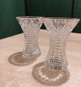 Wazonik kryształowy 2 sztuki PRL